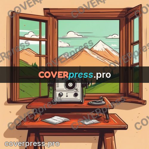 Vector illustration: device on a window table