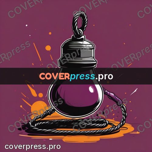 Vector illustration: pendulum on a cord