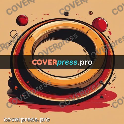 Vector illustration: hoop on an ochre ground