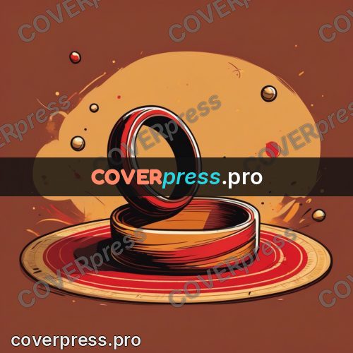 Vector illustration: hoop on an ochre ground