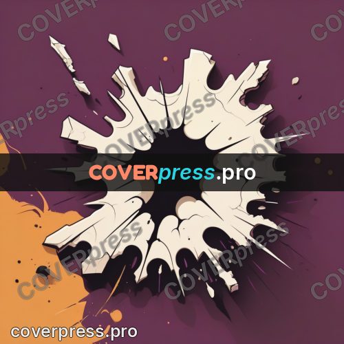 Vector illustration: cracked white cast