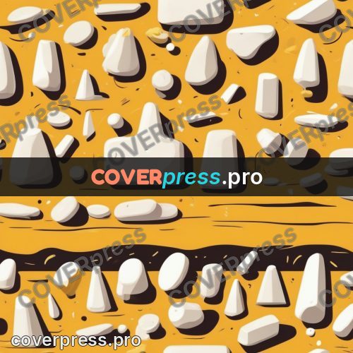 Vector illustration: white blanks on yellow