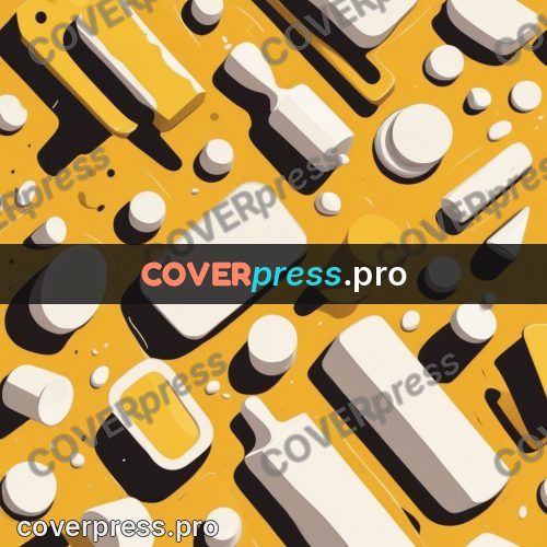 Vector illustration: white blanks on yellow
