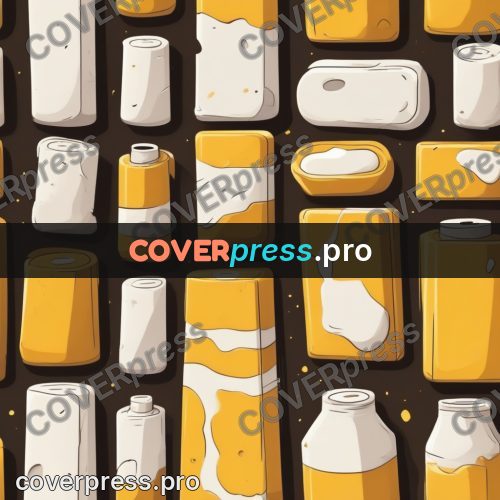 Vector illustration: white blanks on yellow