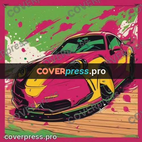 Vector illustration: pink and green paint patches