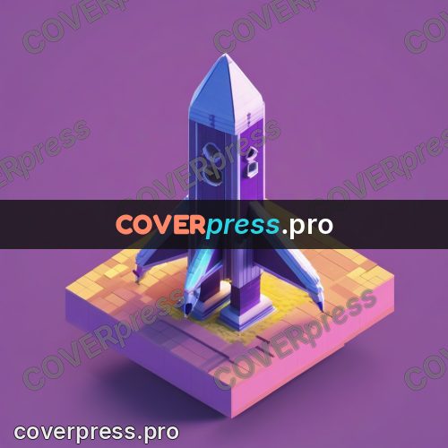 3d pixel artwork: rocket with tail fins